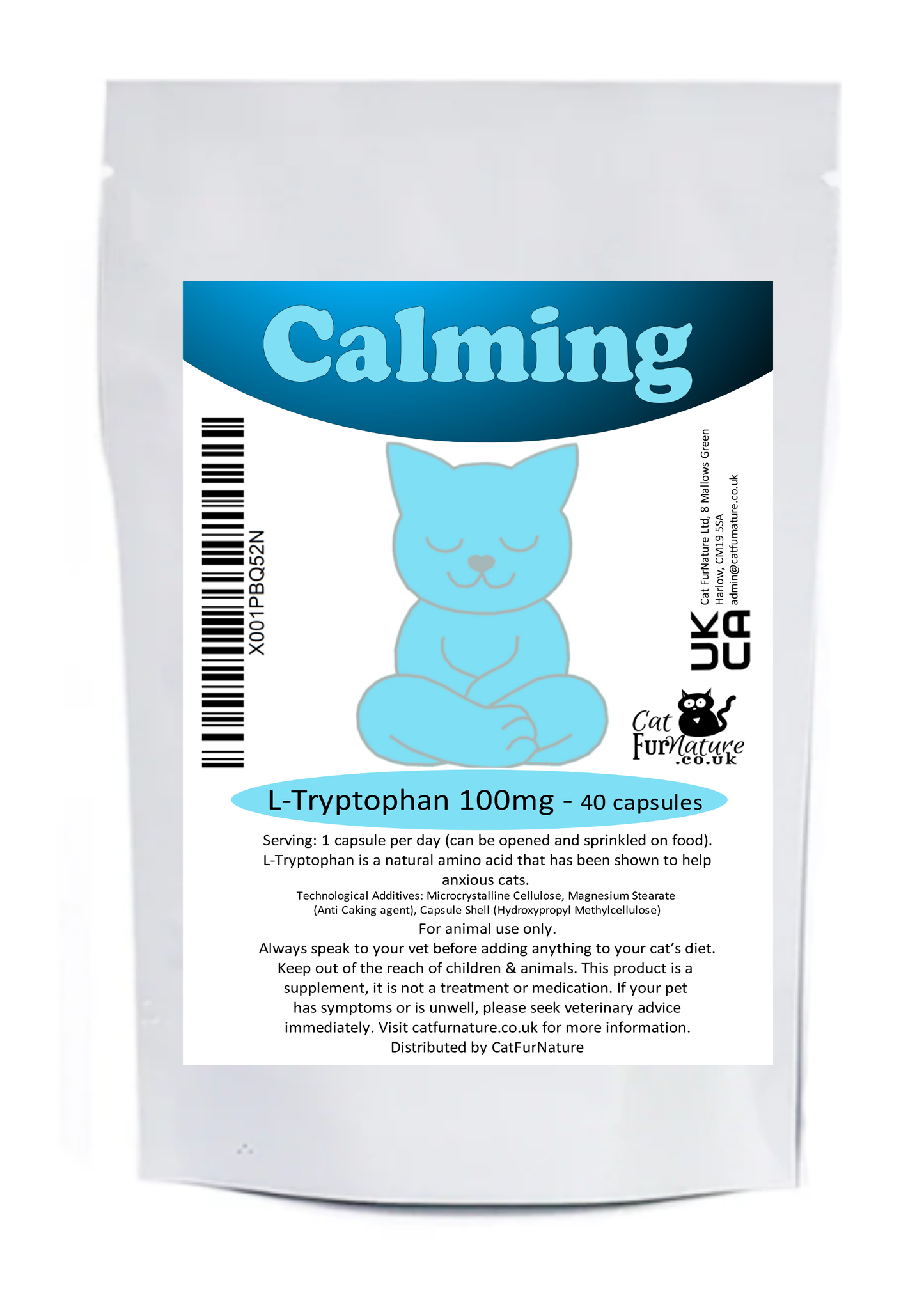 Calming L-Tryptophan for Cats